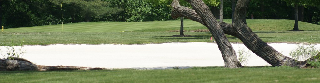 bunker on golf course