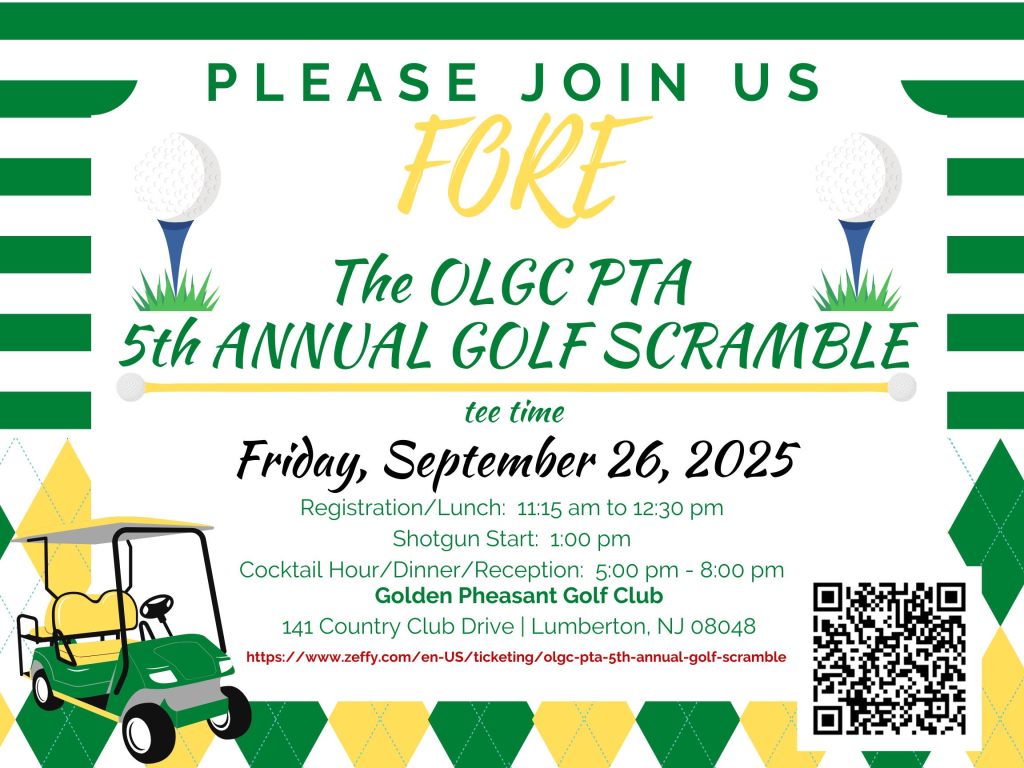 #OLGCNJ PTA 5th Annual Scramble 
