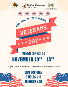 2025 Veteran's Day Flyer