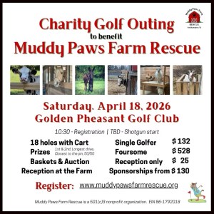 Muddy Paws 2026 Golf Outing Flyer